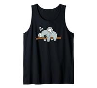 Sleeping Cute Koala Bear Lazy Australian Animal Graphic Tank Top