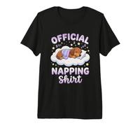 Sleeping Dachshund Official Napping Design for Dog Lovers Premium T-Shirt