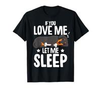 Sleeping Dachshund Weiner Dog Lover Kids Women T-Shirt