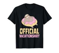 Sleeping Designs - For Sloths & Morning Grouches Official Vacationshirt Sloth Vacation Hotel Holiday Mode T-Shirt