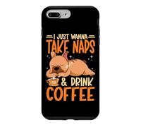 Sleeping Dog Lover I Just Wanna Take Naps And Drink Coffee Case for iPhone 7 Plus/8 Plus