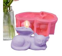 Sleeping Dog Silicone Mold|Animal Aromatherapy Candle - Pet with Wings Wax Epoxy Resin Casting, Cute Creative DIY, Wax Epoxy Resin Casting Mold for Ice Cubes, Puddings