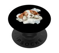 Sleeping Dog Sleeping Animal Napping Sleepy Dog Cloud PopSockets Adhesive PopGrip