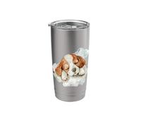 Sleeping Dog Sleeping Animal Napping Sleepy Dog Cloud Stainless Steel Insulated Tumbler