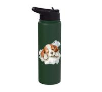 Sleeping Dog Sleeping Animal Napping Sleepy Dog Cloud Stainless Steel Insulated Water Bottle