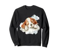 Sleeping Dog Sleeping Animal Napping Sleepy Dog Cloud Sweatshirt