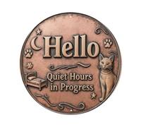 Sleeping Dogs Lie Quiet Plaque Metal Tin Sign Plaque