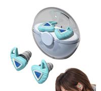 Sleeping Ear Plug Set - Flexible Silicone Material, Deep Sound Reduction, Comfortable Fit Seal, Portable Storage Case | for Travel Meditation Airplane Train Concert Events Work Rest Nights