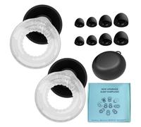 Sleeping Earplugs, Kids' Noise Cancellation, Reusable 8-Pair XS/S/M/L with 8 Ear Tips, Sleeping Earplugs for Noise Sensitivity and Flights
