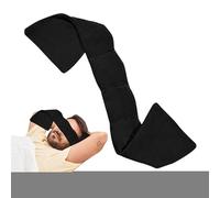 Sleeping Eye Cover, Light Blocking Face Patch, Soothing Microbead Fill, Eye Shield with Strap for Hotel, Nap, Train, Camping, Travel Rest, Kids, Adult, Home Use, 27.56 Inches