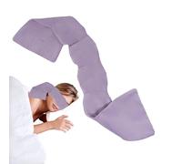 Sleeping Eye Cover, Light Blocking Face Patch, Soothing Microbead Fill, Eye Shield with Strap for Hotel, Nap, Train, Camping, Travel Rest, Kids, Adult, Home Use, 27.56 Inches