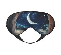 Sleeping Eye Mask Light Blocking Blindfold Eye Sleep Mask Adjustable Strap Sleep Shade Cover Bedtime Blackout Eyeshade for Yoga Nap Travel Shift Party