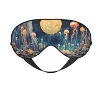 Sleeping Eye Mask Light Blocking Blindfold Eye Sleep Mask Adjustable Strap Sleep Shade Cover Bedtime Blackout Eyeshade for Yoga Nap Travel Shift Party