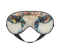 Sleeping Eye Mask Light Blocking Blindfold Eye Sleep Mask Adjustable Strap Sleep Shade Cover Bedtime Blackout Eyeshade for Yoga Nap Travel Shift Party