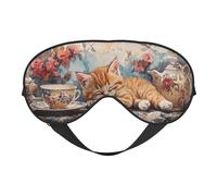 Sleeping Eye Mask Light Blocking Blindfold Eye Sleep Mask Adjustable Strap Sleep Shade Cover Bedtime Blackout Eyeshade for Yoga Nap Travel Shift Party