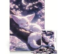 Sleeping Fennec Fox 1000 Piece Jigsaw Puzzles for Teenagers Smart Game Bonding Time Image Assembly Fine Art Piece 38x26cm