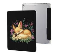Sleeping Fennec Fox Cute Protective Case Compatible for IPAD Pro (10.5in) /IPAD Air3(10.5in) Trifold Tablet Cover Non-Slip Cases
