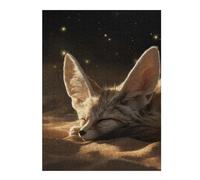 Sleeping Fennec Fox in the Desert Jigsaw Puzzle for Adults, 500 Piece