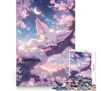 Sleeping Fennec Fox Jigsaw for Teenagers 1000 Pieces Logic Play Indoor Fun Accurate Edge Art Collection Piece 50x75cm