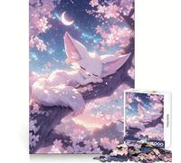 Sleeping Fennec Fox Jigsaw Puzzle 1000 Piece for Teenagers Clear Logic Toy Easy Leisure Perfect Cut Birthday Gift 38x52cm