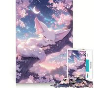 Sleeping Fennec Fox Jigsaw Puzzle 1000 Piece for Teenagers Clear Logic Toy Easy Leisure Perfect Cut Birthday Gift 38x52cm
