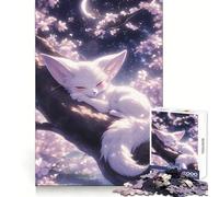 Sleeping Fennec Fox Jigsaw Puzzle for Adults 1000 Pieces Mind Exercise Toy Together Fun Precision Cut Unique Gift 50x75cm