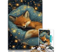 Sleeping Fox Jigsaws 1000 Pieces for Teenagers,for Educational Game Challenge Toy for Is Ideal As A Gift for The Whole Family (75x50cm)