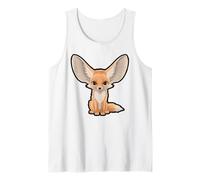 Sleeping Fox Surrounded by Flowers Tank Top
