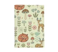 Sleeping Foxes Passport Cover Pu Leather Mr and Mrs Passport Covers Holiday Essentials for Family Womens Holiday Essentials Ducument Holder for Passports ID Card Tickets Money Boarding Passes