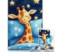 Sleeping Giraffe Jigsaw Puzzles for Adults Teenagers Jigsaws Puzzle,Challenging To Complete But Fun And Humorous Birthday Present,Gifts,Wall Art (38x26cm)