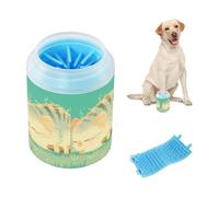 Sleeping Hedgehog Art Reusable Mud Paw Clean Station Silicone Brush Soft Pets Cleaning Kit Suitable for Small, Medium, Large Breed Dogs
