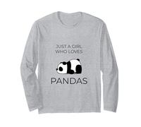 Sleeping Kawaii Panda Lazy Nap Quote Aesthetic Chibi Drawing Long Sleeve T-Shirt