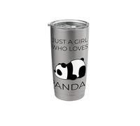 Sleeping Kawaii Panda Lazy Nap Quote Aesthetic Chibi Drawing Stainless Steel Insulated Tumbler