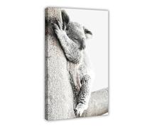 Sleeping Koala - Australian Animal Nursery Decoration Canvas Poster Bedroom Decor Landscape Office Room Decor Gift 24" L X 36" W
