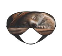 Sleeping Koala Cap Print Eye Mask,Silk-Like Sleep Mask,Night Sleeping Mask for Men Women,for Sleep Relaxation