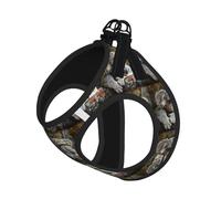 Sleeping Koala Cap Print Small Dog Cat Pet Leash Vest Harness, Reflective Vest For Outdoor Walk Hike