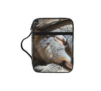 Sleeping Koala Cap Print Soft Bible Storage Bag Scripture Holder Waterproof for Worship Travel Devotional