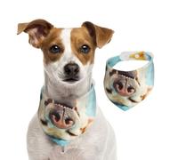 Sleeping Labrador,Dog Bandanas Cotton Pet Scarf Adjustable Bibs for Pet,S