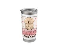 Sleeping Labrador Paws & Take A Nap Stainless Steel Insulated Tumbler