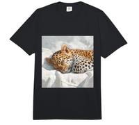 Sleeping Leopard Cub Wild Cute Big Comfort Colors Adult Heavyweight T-Shirt