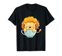Sleeping Lion Napping Cup Sleeping Animal Sleepy Lion T-Shirt