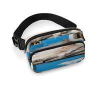 Sleeping Little Cat Fanny Pack for Women Waterproof Adjustable Belt Bags Waist Pack Fashion Casual Crossbody Bags Bum Bag for Running Workout Hiking Traveling