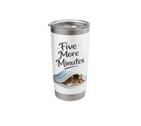 Sleeping Maine Coon Cat Five More Minutes Stainless Steel Insulated Tumbler