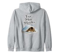 Sleeping Maine Coon Cat Five more minutes Zip Hoodie
