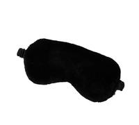 Sleeping Mask Blindfold Soft Plush Eye Masks Cute Love Cloud Cover Eyepatch Nap Health(Black)