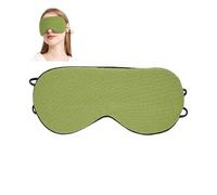 Sleeping Mask Children, Sleeping Mask Children Girls, Silk Soft Sleeping Glasses, Suitable for Children from 5 to 15 Years, Adjustable Shoulder Strap (Green)