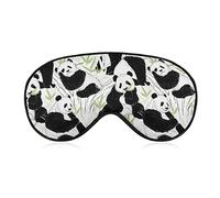 Sleeping Mask Cute Panda Bamboo Sleep Eye Mask Blindfold with Adjustable Strap Soft Eye Cover for BlockingLights
