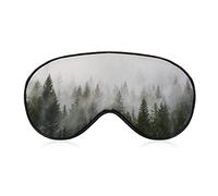 Sleeping Mask Dark Green with Cool Mist Sleep Eye Mask Blindfold with Adjustable Strap Misty Soft Eye Cover for BlockingLights