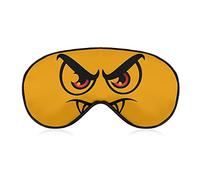 Sleeping Mask Evil Vampire Faces Sleep Eye Mask Blindfold with Adjustable Strap Cartoon Eyes and Mouth Soft Eye Cover for BlockingLights