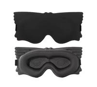 Sleeping Mask Eyepatch Blocking Light 3D Eyemask Eyeshade Soft Padded Travel Sleeping Aid for Patch(Black)